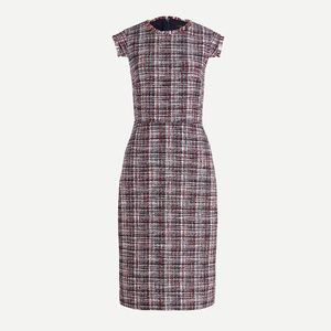 J Crew Résumé Dress In Azalea Tweed For Women 2 NWT